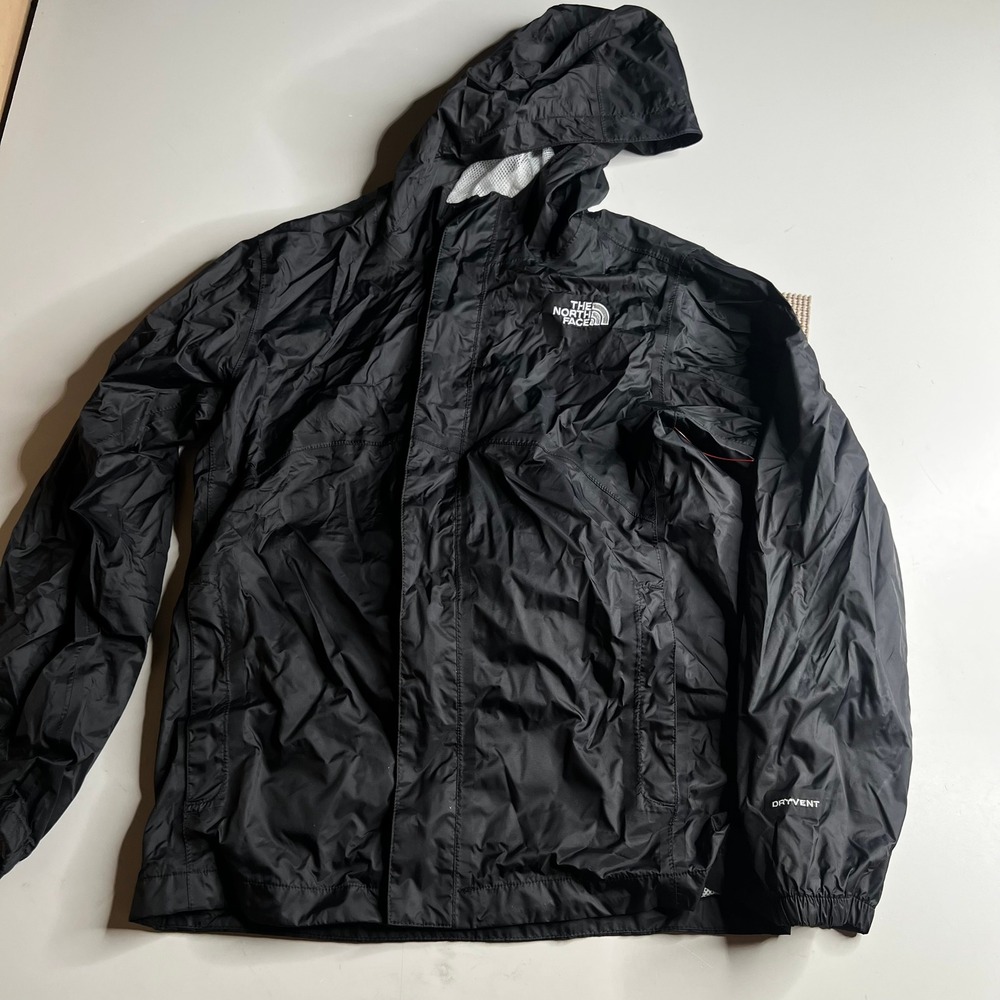 The North Face Boys Black DryVent Resolve Reflective Rain Jacket Large 14/16